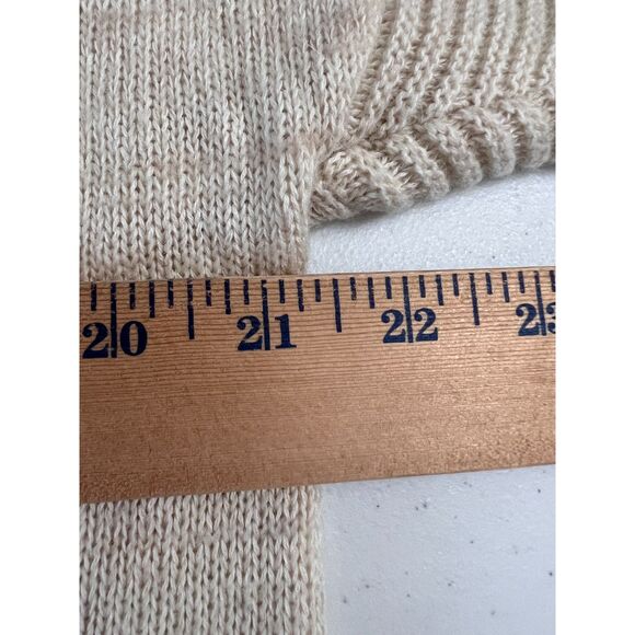 Umgee Women's V-Neck Cream Oatmeal Textured Knit Sweater Size M - Picture 6 of 9